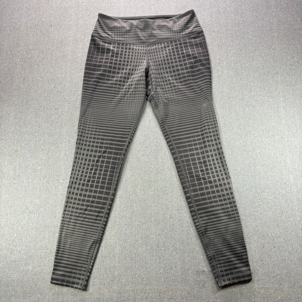 Nike Golf Leggings Women S Small Grey Black Dri-FIT Tour Premium Grid Tights